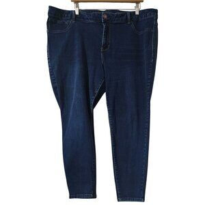 Maurices Womens Plus Size 22W Short Dark Wash Skinny Denim Jeans